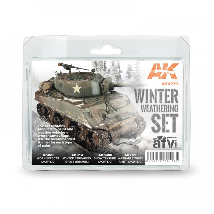 Boxart Winter weathering set 4270 AK 3rd Generation - AFV