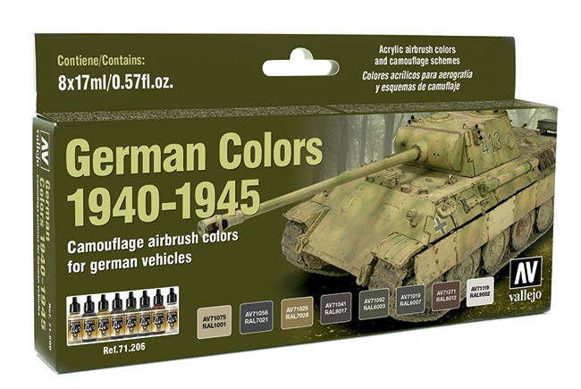 Boxart German Colors 1940-1945 71.206 Vallejo Model Air