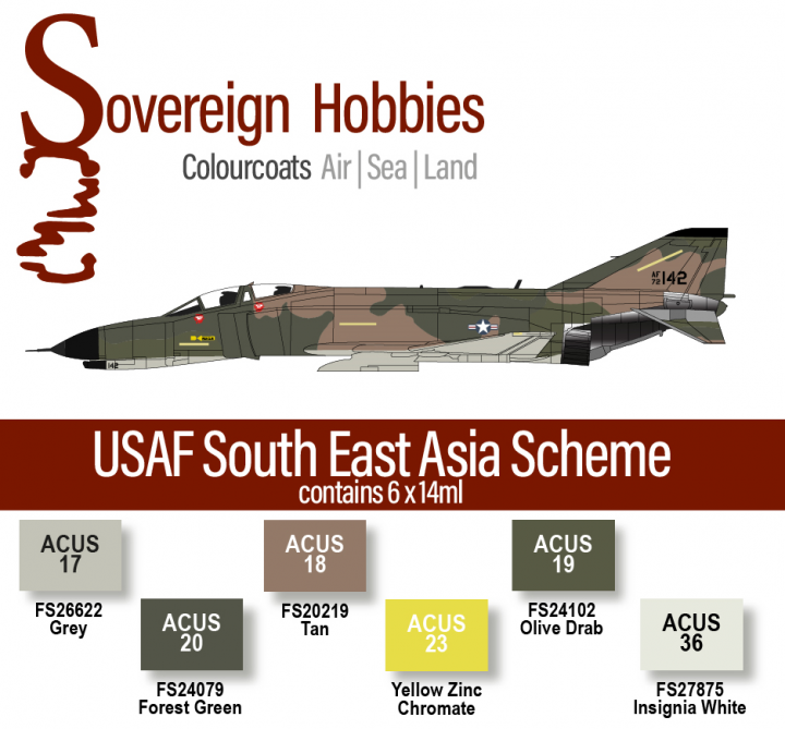 Boxart Colourcoats USAF South East Asia Colourset  Colourcoats (since 2014)