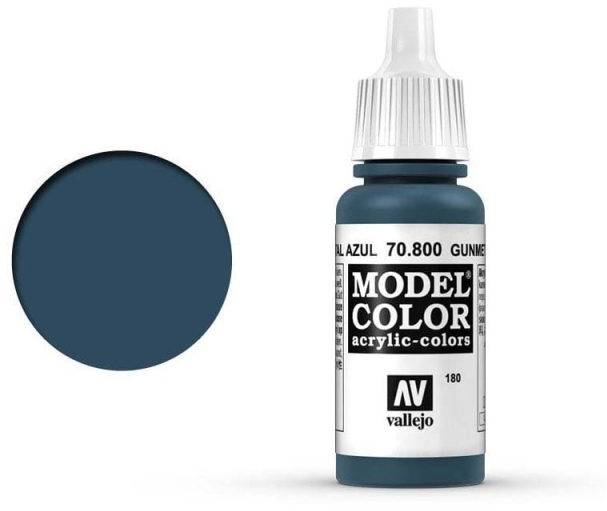 Boxart Gunmetal Blue 70.800, 800, Pos. 180 Vallejo Model Color Boxart Gunmetal Blue 70.800, 800, Pos. 180 Vallejo Model Color