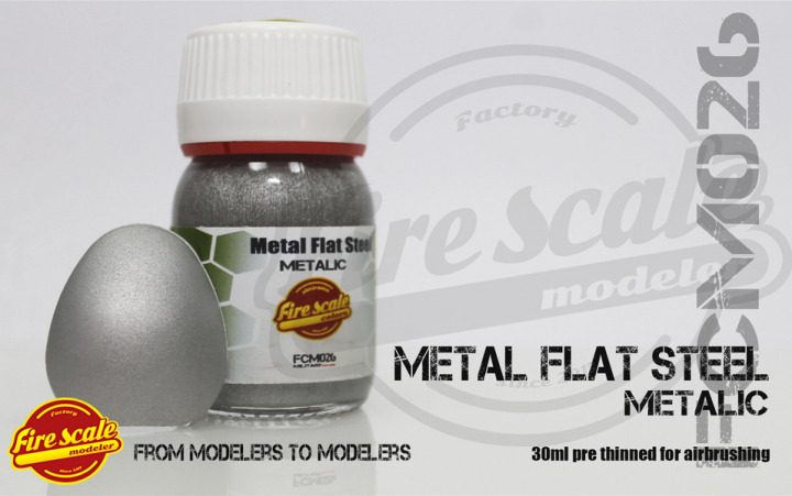 Boxart Metal Flat Steel  Fire Scale Colors