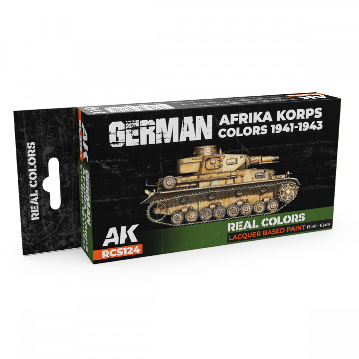 Boxart German Afrika Korps Colors 1941-1943 RCS124 AK Real Colors