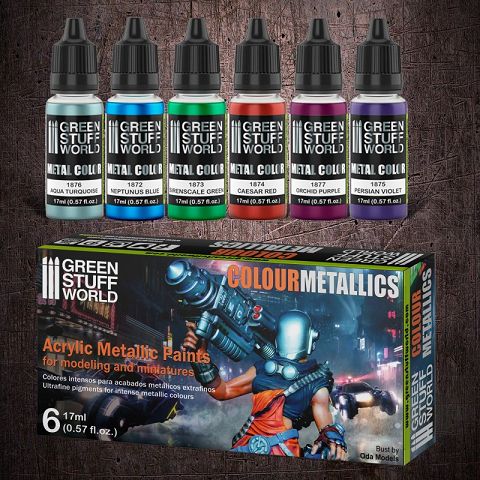 Boxart Colour Metallics 8436574504118ES Green Stuff World