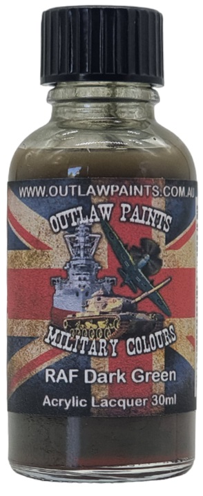 Boxart British Military Colour - RAF Dark Green BS381C/241 OP095MIL Outlaw Paints Boxart British Military Colour - RAF Dark Green BS381C/241 OP095MIL Outlaw Paints