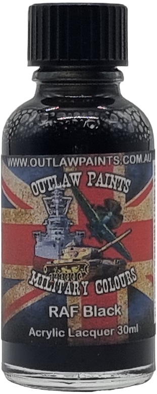 Boxart British Military Colour - RAF Black OP114MIL Outlaw Paints Boxart British Military Colour - RAF Black OP114MIL Outlaw Paints