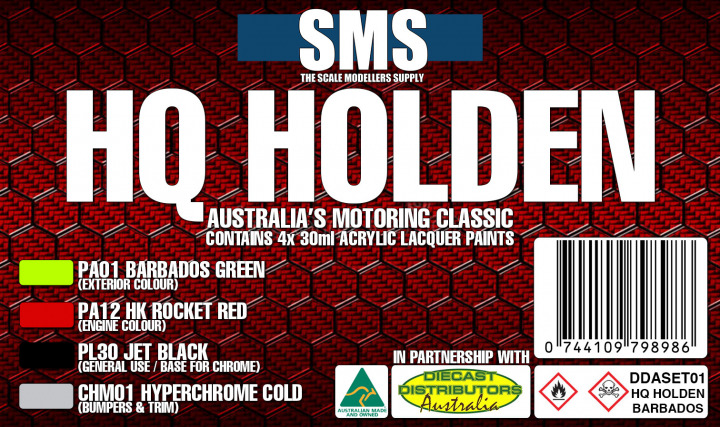 Boxart Holden HQ Colour Set #1 - Barbados Green  SMS