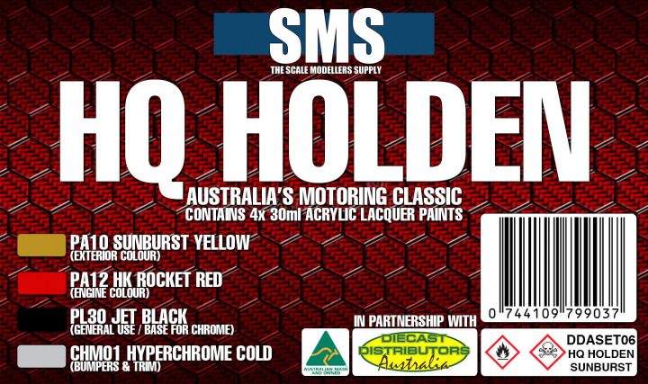 Boxart Holden HQ Colour Set #6 - Sunburst Yellow  SMS