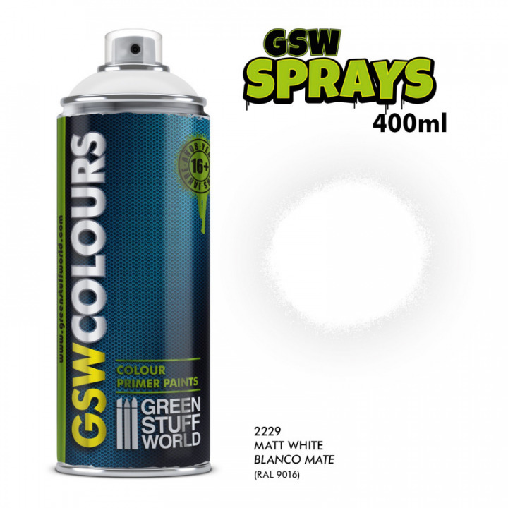 Boxart Spray Primer White  Green Stuff World
