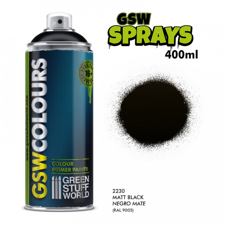 Boxart Spray Primer Black  Green Stuff World