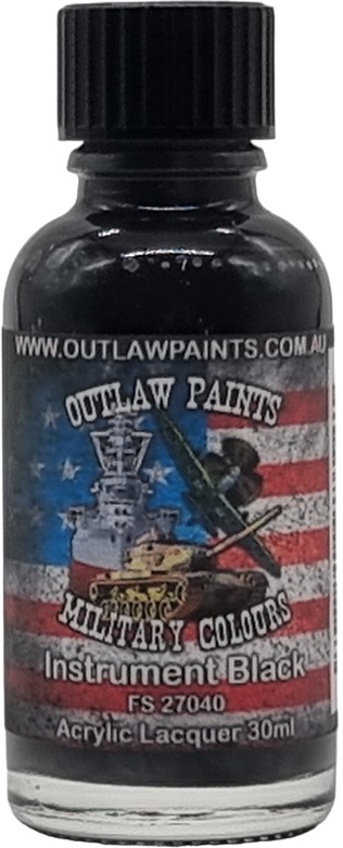 Boxart US Military Colour - Instrument Black FS27040 OP037MIL Outlaw Paints Boxart US Military Colour - Instrument Black FS27040 OP037MIL Outlaw Paints