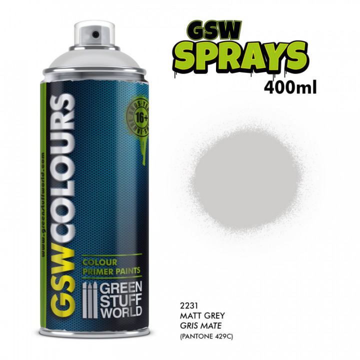 Boxart Spray Primer Grey  Green Stuff World