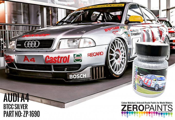 Boxart Audi A4 BTCC Silver  Zero Paints