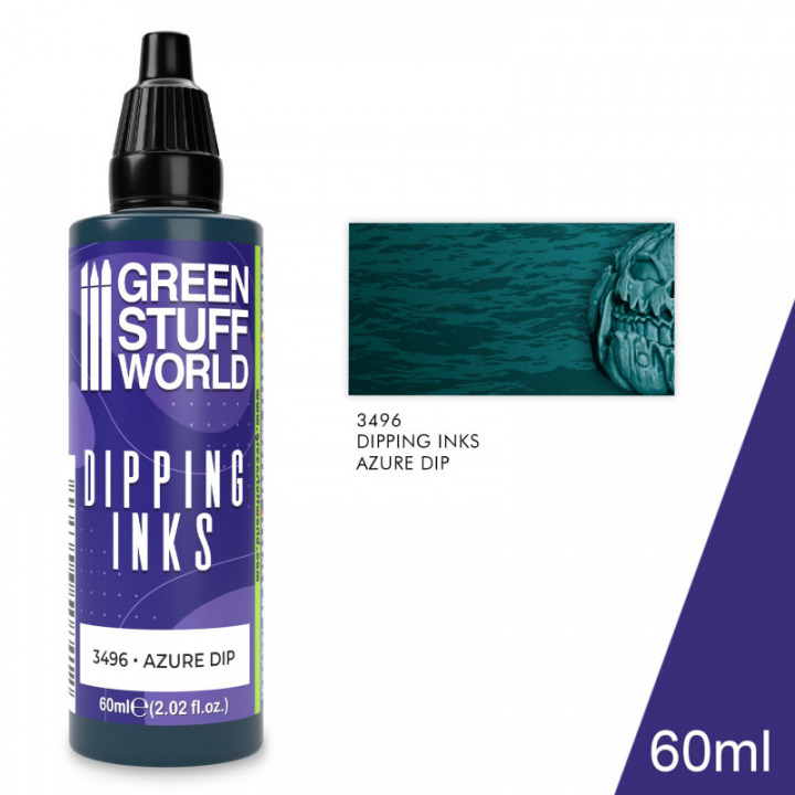 Boxart Dipping Ink Azure Dip  Green Stuff World