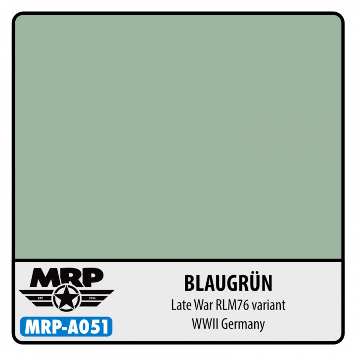 Boxart RLM 76 Blaugrun late war variant - WWII Germany  MR.Paint