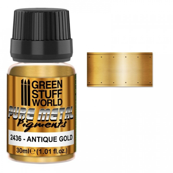 Boxart Pure Metal Pigments ANTIQUE GOLD  Green Stuff World