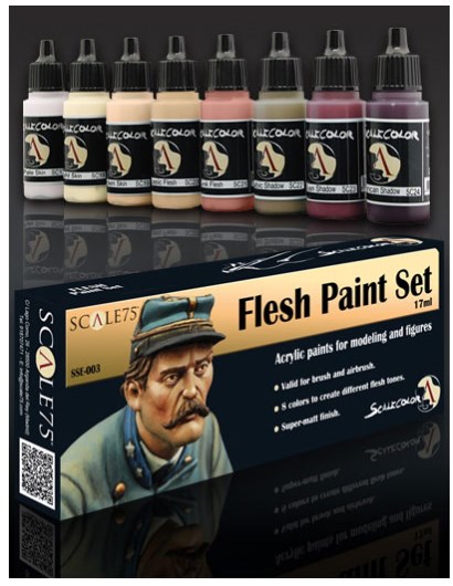 Boxart Flesh Paint Set  Scale75