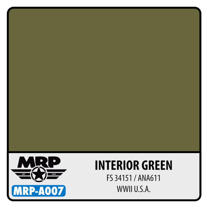 Boxart Interior Green (FS34151, ANA 611) - WWII US   MR.Paint