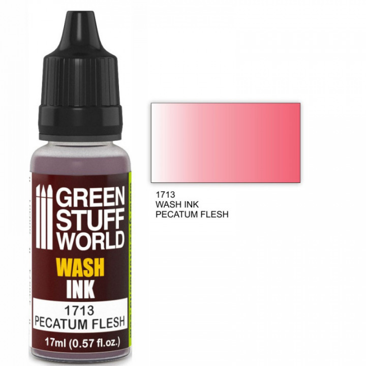 Boxart Wash Ink Pecatum Flesh  Green Stuff World