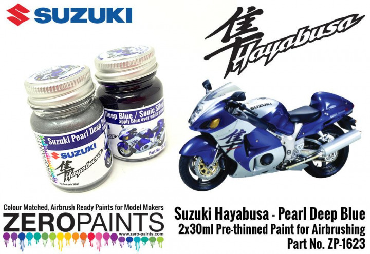 Boxart Suzuki Hayabusa - Pearl Deep Blue/Sonic Silver  Zero Paints