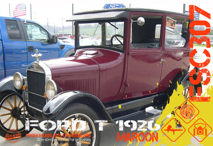 Boxart Ford T 1926 Maroon  Fire Scale Colors