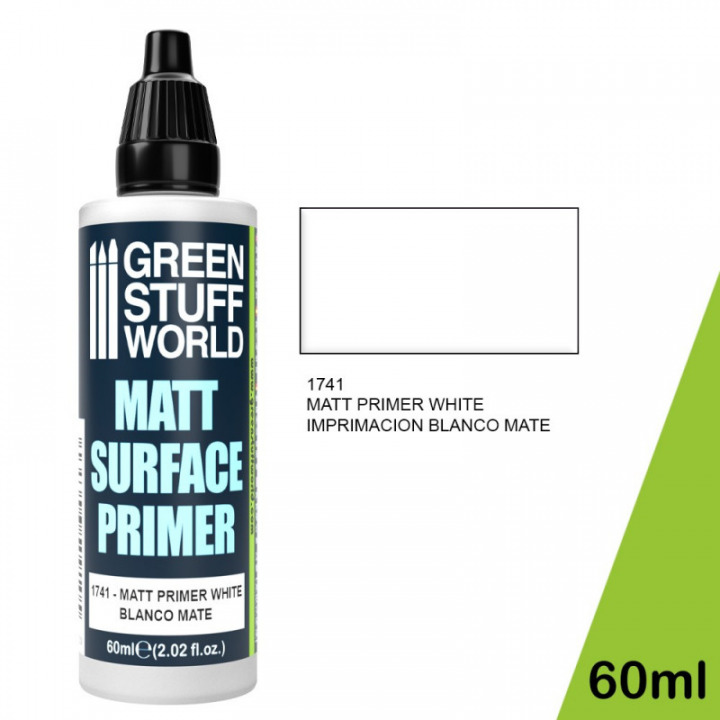 Boxart Matt Surface Primer White  Green Stuff World