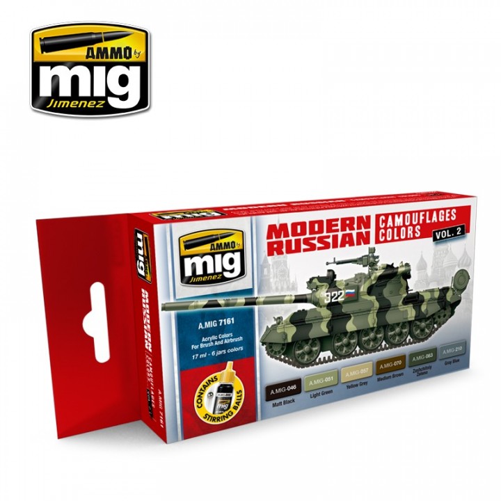 Boxart Modern Russian Camo Colors Vol. 2 Ammo by Mig Jimenez Boxart Modern Russian Camo Colors Vol. 2 Ammo by Mig Jimenez