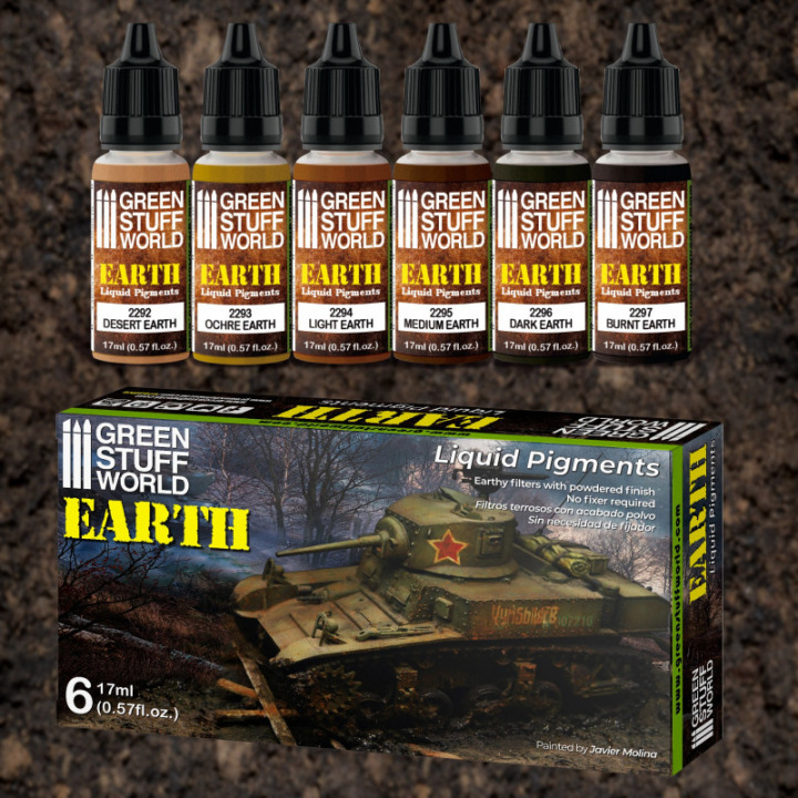 Boxart Liquid Pigments Earth 8436574506273ES Green Stuff World