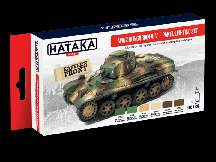 Boxart WW2 Hungarian AFV - Panel Lighting Set HTK-AS39 Hataka Hobby Red Line