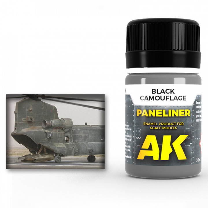 Boxart Paneliner - Black Camouflage  AK Interactive