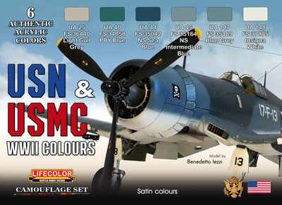 Boxart USN & USMC WWII Colours  Lifecolor