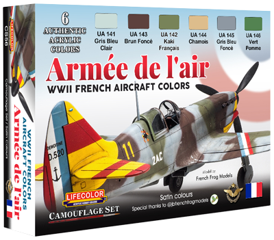 Boxart Armée de l'air : WWII French Aircraft colors CS56 Lifecolor