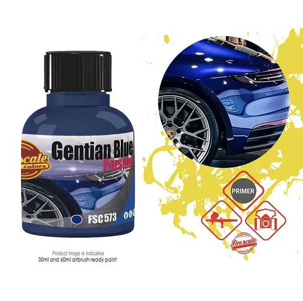 Boxart Gentian Blue Porsche  Fire Scale Colors