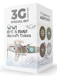 Boxart WWI RFC & RNAS.  Aircraft Colors  AK Interactive Air Series