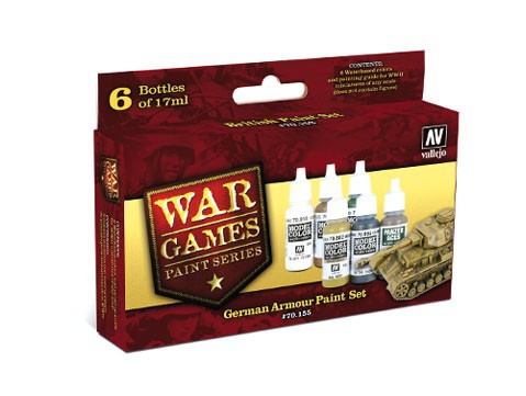 Boxart German Armour Paint Set 70.155 Vallejo Model Color