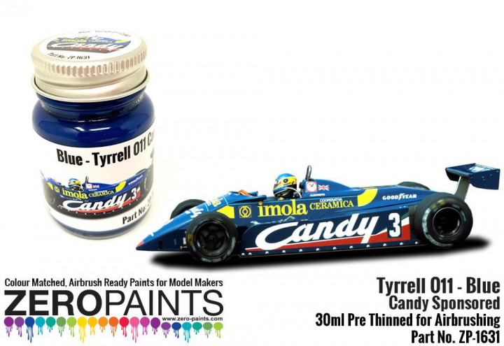 Boxart Tyrrell 011 Blue Paint Candy Sponsored  Zero Paints