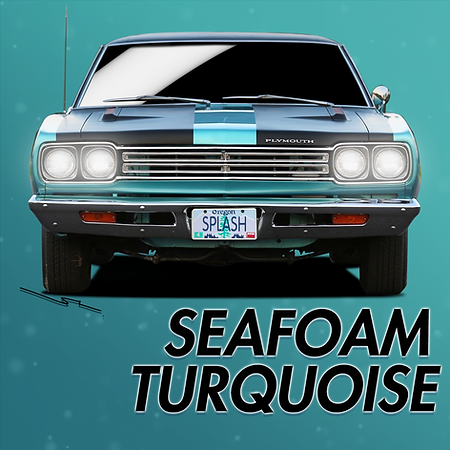 Boxart Plymouth Seafoam Turquoise  Splash Paints