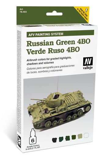 Boxart Russian Green 4BO 78.403 Vallejo Model Air