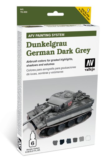 Boxart Dunkelgrau  / German Dark Grey 78.400 Vallejo Model Air