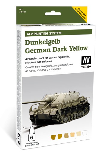 Boxart Dunkelgelb / German Dark Yellow 78.401 Vallejo Model Air