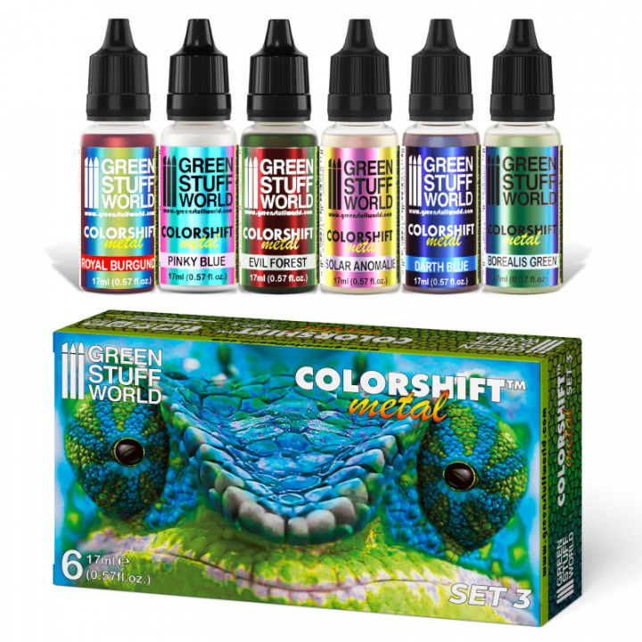 Boxart Colorshift Metal Set 3 8436554368488ES Green Stuff World