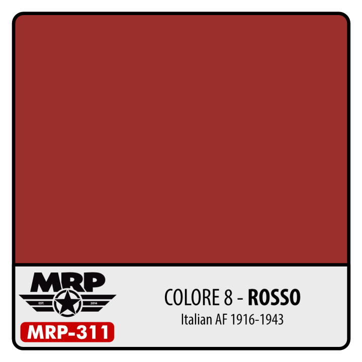 Boxart Colore 8 – Rosso (Italian AF 1916-43)  MR.Paint