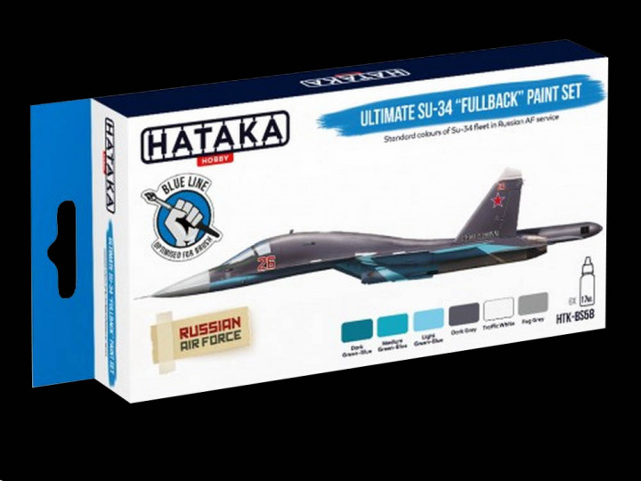 Boxart Ultimate SU-34 "Fullback" Paint Set  Hataka Hobby Orange Line