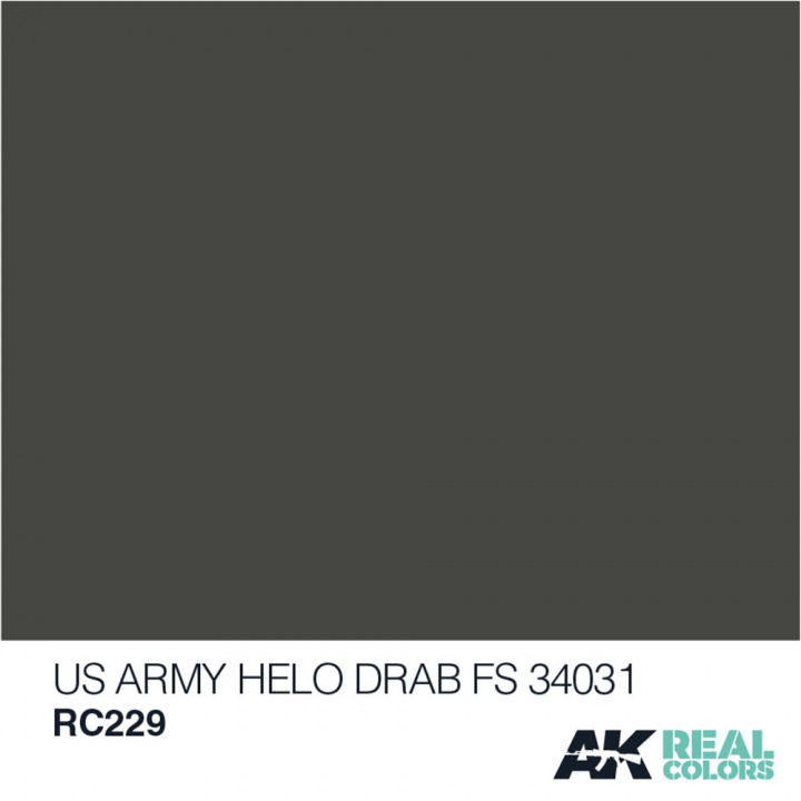 Boxart US Army Helo Drab FS 34031 AK Real Colors Boxart US Army Helo Drab FS 34031 AK Real Colors