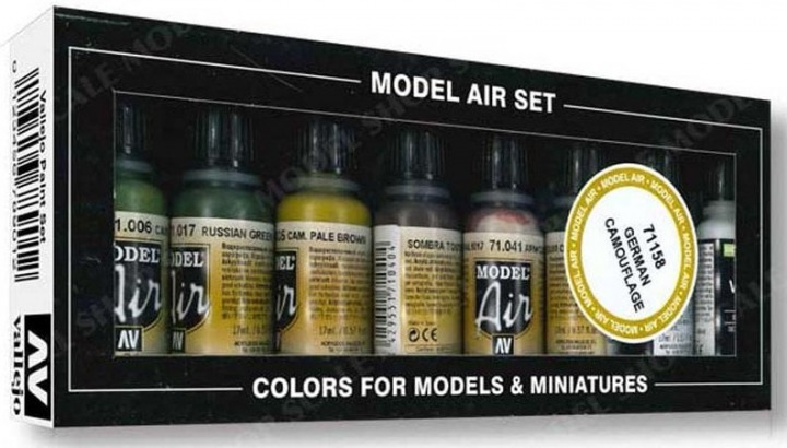Boxart German Camouflage 71.158 Vallejo Model Air Boxart German Camouflage 71.158 Vallejo Model Air