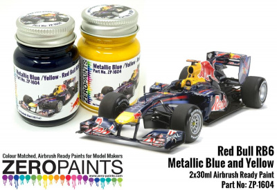 Boxart Red Bull RB6 Metallic Blue and Yellow  Zero Paints