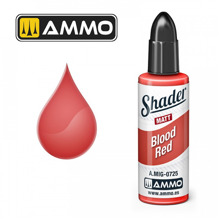 Boxart Blood Red Shader A.MIG-0725 Ammo by Mig Jimenez