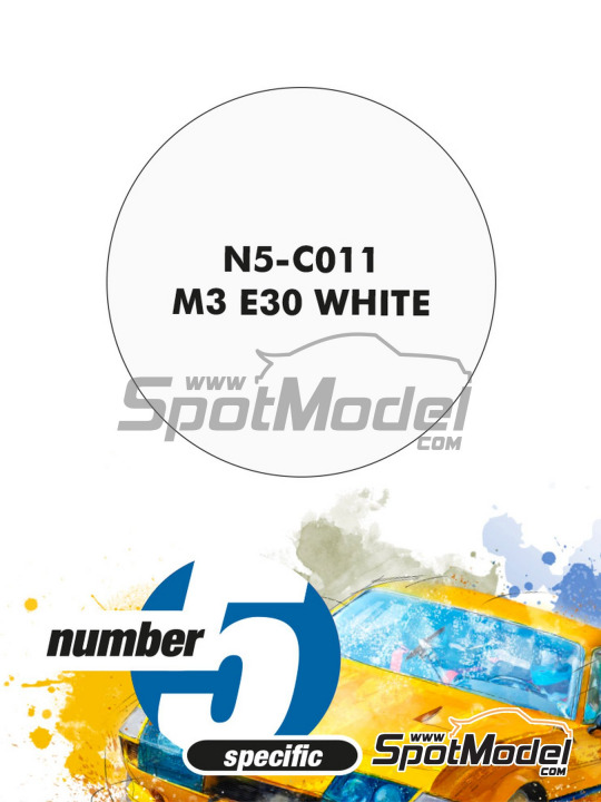 Boxart M3 E30 White  Number Five