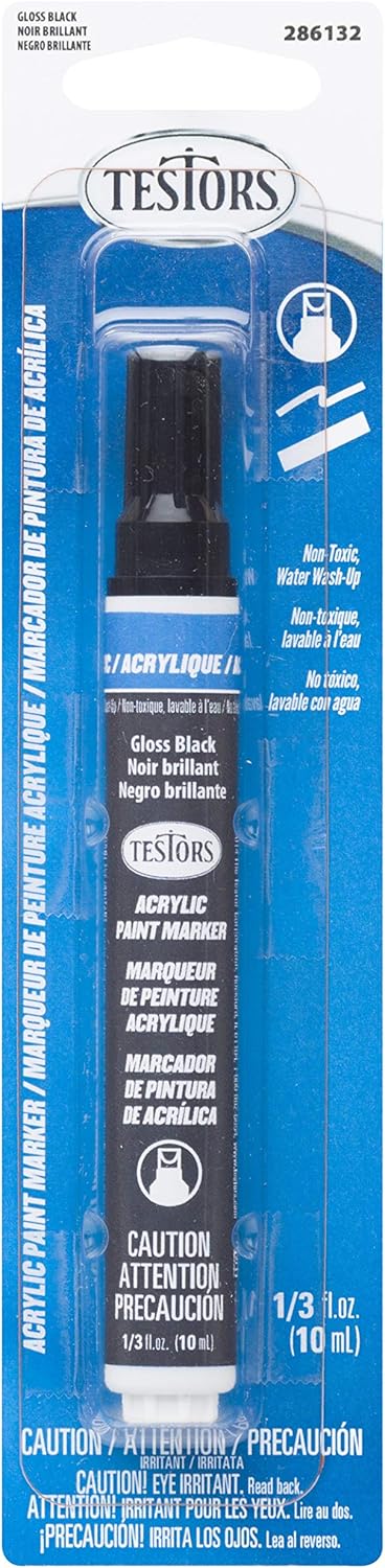 Boxart Gloss black acrylic marker  Testors Paint Markers