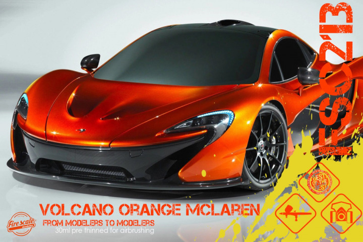 Boxart Volcano Orange Mclaren  Fire Scale Colors