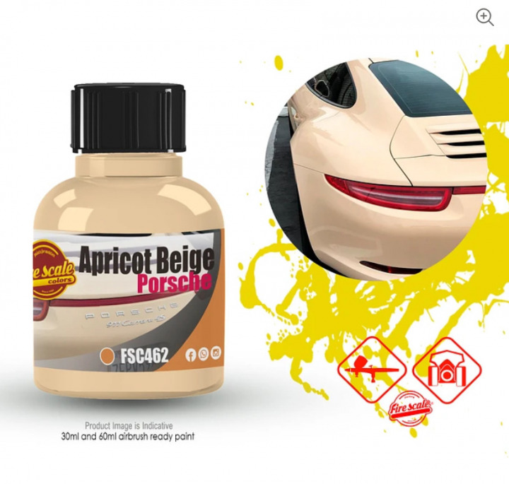 Boxart Apricot Beige Porsche  Fire Scale Colors
